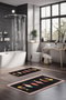 Mijölnir Juego de Alfombrillas de Baño CT-5292 de 2 Piezas Multicolor